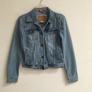 Hollister oversized denim jean jacket M